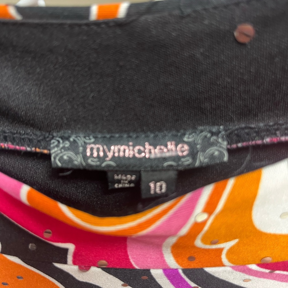 My Michelle Colorful Long Sleeve Dress - Picture 5 of 5